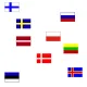 Flagge 30 x 45 cm ESTLAND