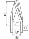 Gedrehter Schäkel Flachmaterial Bolzen M6