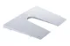 Heckspiegelschutzplatte, 450x360mm, Weiß