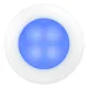 Hella LED RND SL BLUE 24V WHT RIM