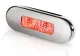 Hella Oblong LED-Treppenbeleuchtung (Multivolt 12/24V DC, Edelstahl, 84 x 29 mm, 10 mm, 10 mm, rot)