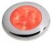 Hella Slim-Line Round Orientierungsleuchte, Rot, 12v Led, Niro Polierter Rand, Ø72mm