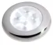 Hella Slim-Line Round Orientierungsleuchte, Weiß, 12v Led, Niro Polierter Rand, Ø72mm