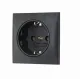 Integro FLOW Steckdose matt anthrazit SCHUKO