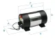 Johnson Niro Marine Warmwasserbereiter Aquah, 500w/22l, Rundes Modell, Gewicht 10kg