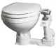 Johnson Pump Aquat Handtoilette, Kompakte Schüssel, Zufuhr Ø19mm, Abfuhr Ø38mm (Soft-Close)