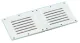 Kunststoff Lüftungsgitter, 255x115mm, Weiß