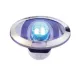 Led Orientierungsleuchte Mit Niro Ring, 12v/0.4w, Blau, Oval, 2x0.2w Smd 2835 Led, 53.4x33mm