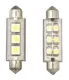 Led-Soffittenlampe, 12v, 0,5w, 42x12mm, Lichtfarbe: Warm White