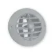 Luftversorgung Grill (weiß Kunststoff, 100 mm (rund))