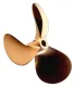 Marine Propeller Bronze C7 3-Blatt 16x19 30mm Links