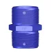 Nippelkonverter (1 1/2" BSP - 1 1/2" NPT, blau)