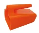 Ösfass (Wasserschaufel) flach ca. 2 Liter orange