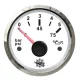 Oil pressure indicator 0/5 bar white/gl
