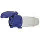 PLASTIMO CONNECTOR 16A 2T BLUE 220V IP44