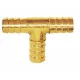 PLASTIMO CONNECTOR T HOSE BRASS Ø15MM
