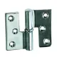 PLASTIMO HINGE LEFT 70X40MM BRASS CHROMED