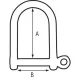 PLASTIMO LONG SHACKLE SELFLOCKING D8MM