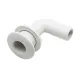 PLASTIMO RIBBED ANGLED THRUHULL FITTING Ø38MM