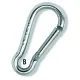 PLASTIMO SNAP HOOK NARROWED STSTEEL 80MM
