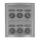 PLASTIMO SWITCH PANEL SPLASHPROOF 4 GANG