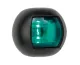 Positionslaterne Grün, Steuerbord, Led 12-24v, Schwarzes Kunststoffgehäuse
