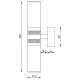 Prebit LEDAnbauleuchte W2 mit USB D2W goldglan