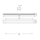 Prebit LEDUnterbauleuchte UB011 300mm chromgl