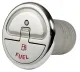Quick Lock Tankdeckel (Fuel, Ø50 mm, Edelstahl 316, recht)