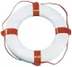Rettungsring, 550x300mm, Weiß Mit Roten Streifen
