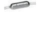 Rumpf-Anode mit Streifen Zink 110x60x28mm