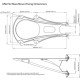Scanstrut Masthalterung M92722, für Radarantenne