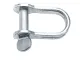 Schäkel Form D-Fl Edelstahl 4mm