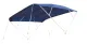 Sonnen-Top Modell 'Sixty', Navy, 230x156x252cm; Aluminium Streben
