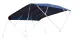Sonnen-Top Modell 'Sixty', Navy, 245x156x252cm; Aluminium Streben