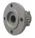Stählerner Klemmflansch, Ø40mm-Welle, Mitte Ø63,5mm, Lochkreis Ø108mm, 4x Ø11,5mm