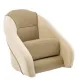 Steuerstuhl Modell 'Romeo' Flip-Up, Beigefarben/Beigefarben