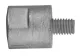 Stiftanode Zn 20x20mm M8 für Yanmar 1GM, 6LY3 Serie
