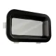 TOPwindows R55 Bullauge (R55, 375 x 215, Fest, schwarz, Doppelglas)