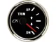 Trimmanzeiger (schwarz, chrom, 0 - 190 Ohm, 9 - 32V, up/down, 57 mm, 52 mm, 45 mm)