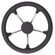 V-70 Steuerrad 5 Speichen 350mm Edelstahl/PU