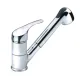 Verchromter 1-Hebel-Mischhahn Mit Abnehmbarer Handdusche, Anschluss 3/8", 195x125x148mm, Schlauchlänge 1,17m