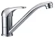 Verchromter 1-Hebel-Mischhahn, Mit Schwenbarem Auslauf, Anschluss 3/8", 140x78x113mm