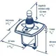Vetus Bugschraubenpanel mit Joystick 1224V
