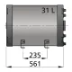 Vetus Warmwasserboiler 31 Ltr. doppelwandig