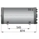 Vetus Warmwasserboiler 55 Ltr. doppelwandig