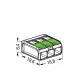 Wago Verbindungsklemme Green Range flexibel bis 4mm² - 221-423 | 50er Pack