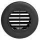 Wallas Auslassblende offen D 75mm schwarz