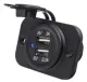 Wasserdichter Dc Usb Steckdose Mit 2 Eingangen (Einzel)