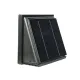 WATTSTUNDE® AERO Solarlüfter eckig, schwarz